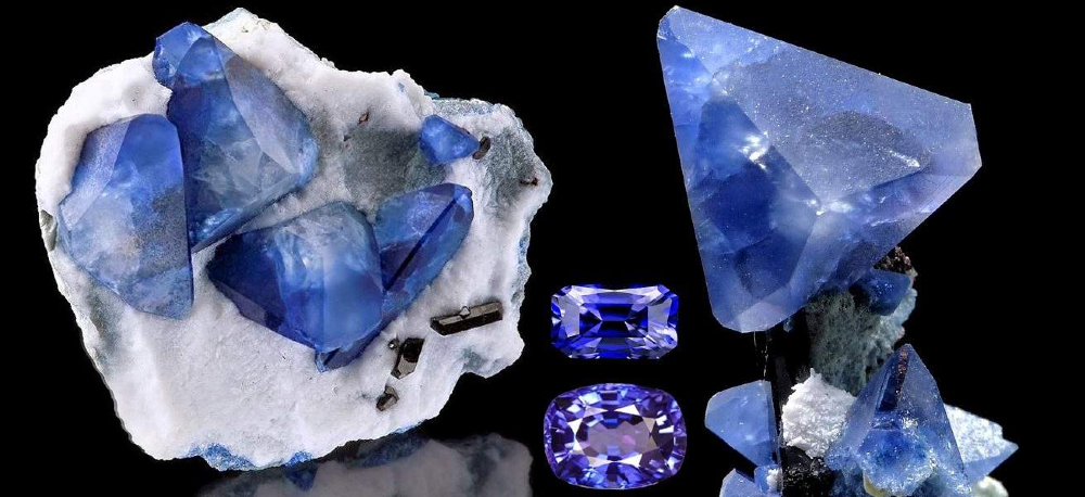 singapore jewellery rare coloured gemstones Benitoite